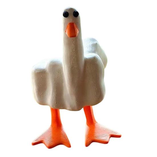 

Funny Magnetic Duck Ornament with Suction Cup Mini Resin Prank Figurine for Desk Office Garden Cute Quirky Duck Figure Unique Gift for Coworkers C