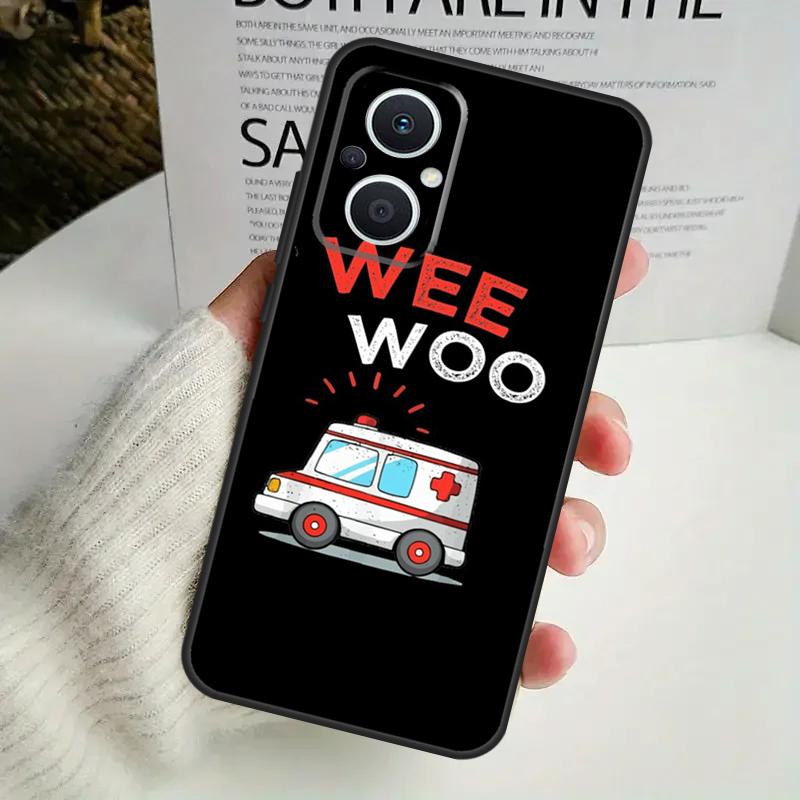 Ambulance EMS EMT Paramedic Case For OPPO Reno 10 Pro 11F 4 5 6 7 8 Lite 4Z 5Z 8T OPPO Find X2 X3 X5 Lite X6 Pro Cover