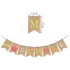 Summer Hanging Flag Beach Party Banner Pool Decorations for Kids Birthday Hawaiian Linen Bunting