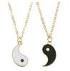 Alloy Tai Chi Bagua Hand-Woven Couple Bracelet Set