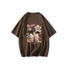 New Loose LABUBU Printing Women Tees Round Neck Short Sleeved T-shirt Fashion Causal Daily Tops