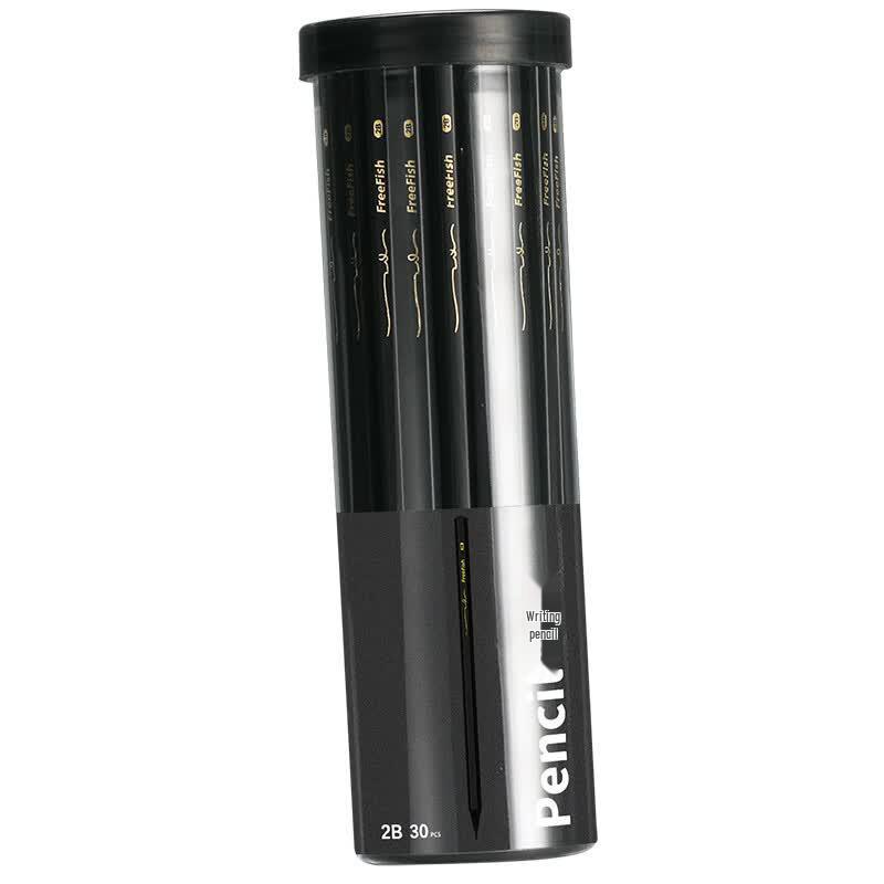 Black Wooden HB Pencils