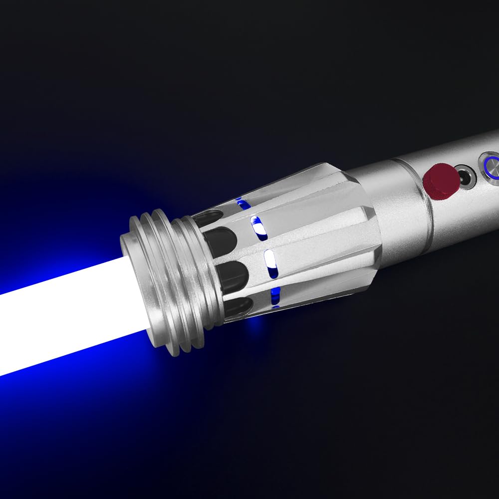 YDD Lightsaber USB Rechargeable with Sound and Flash, Metal Handle, 2-Pack, Connectable, Christmas Gift