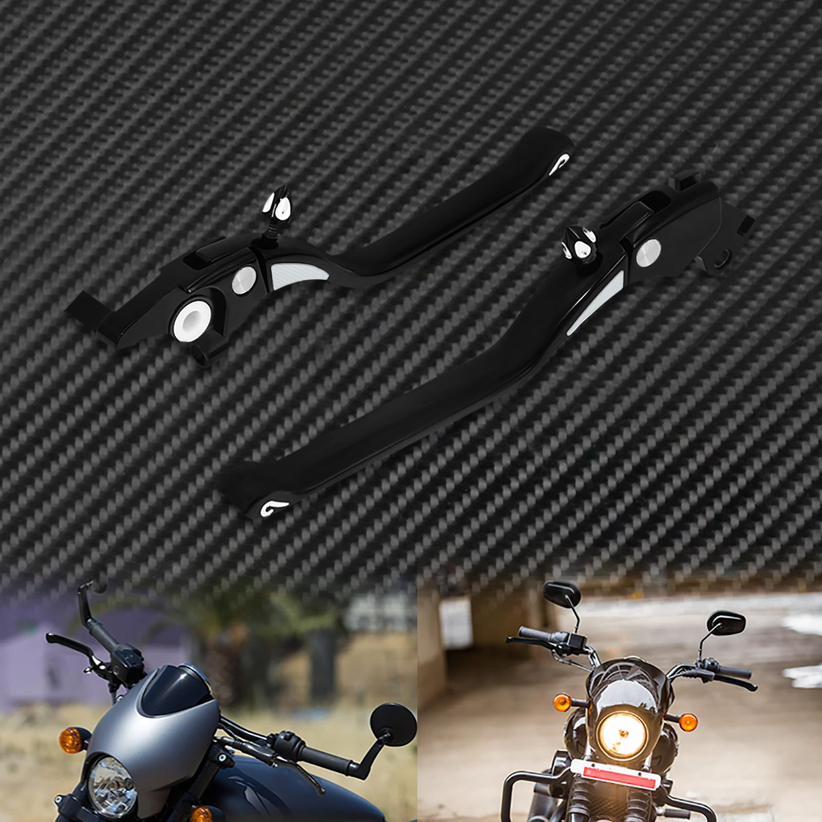 Motorcycle CNC Regulator Brake Clutch Handle Lever Adjustable Black Aluminum For Harley Street 500 750 2016 2017 2018 2019 2020 Brake Clutch Levers