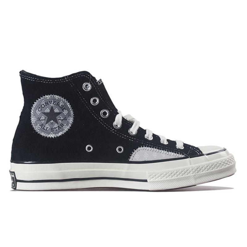 Converse 1970s Chuck Taylor Stylish & Versatile High-Top Espadrilles Unisex Black
