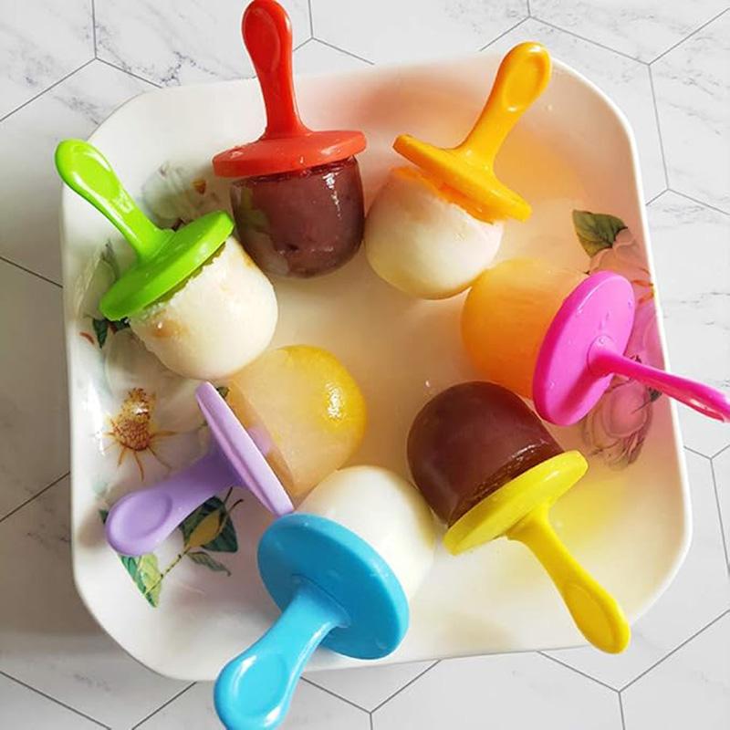 1pc 7 Holes DIY Ice Cream Pops Silicone Mold Ice Cream Ball Maker Popsicles Molds Baby Fruit Shake Home Kitchen Accessories Tool