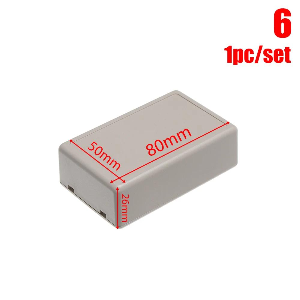 Plastic Waterproof Project Box Storage Case White/Grey/Black Housing Instrument Case Electronic Project Box Enclosure Supplies