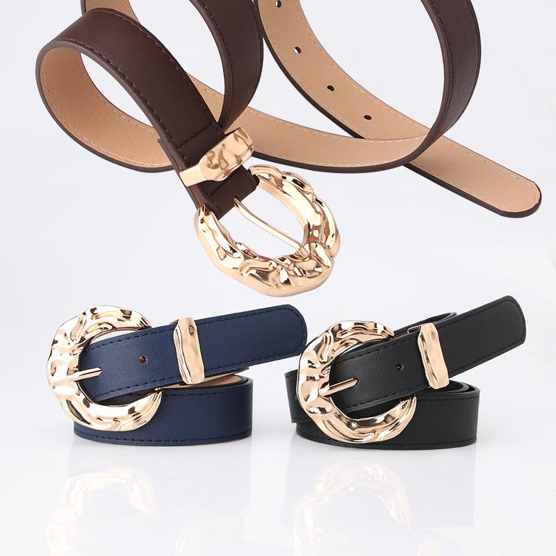 Korean Style Trendy Women's Metal Buckle Belt - Fashionable and Decorative for Students
