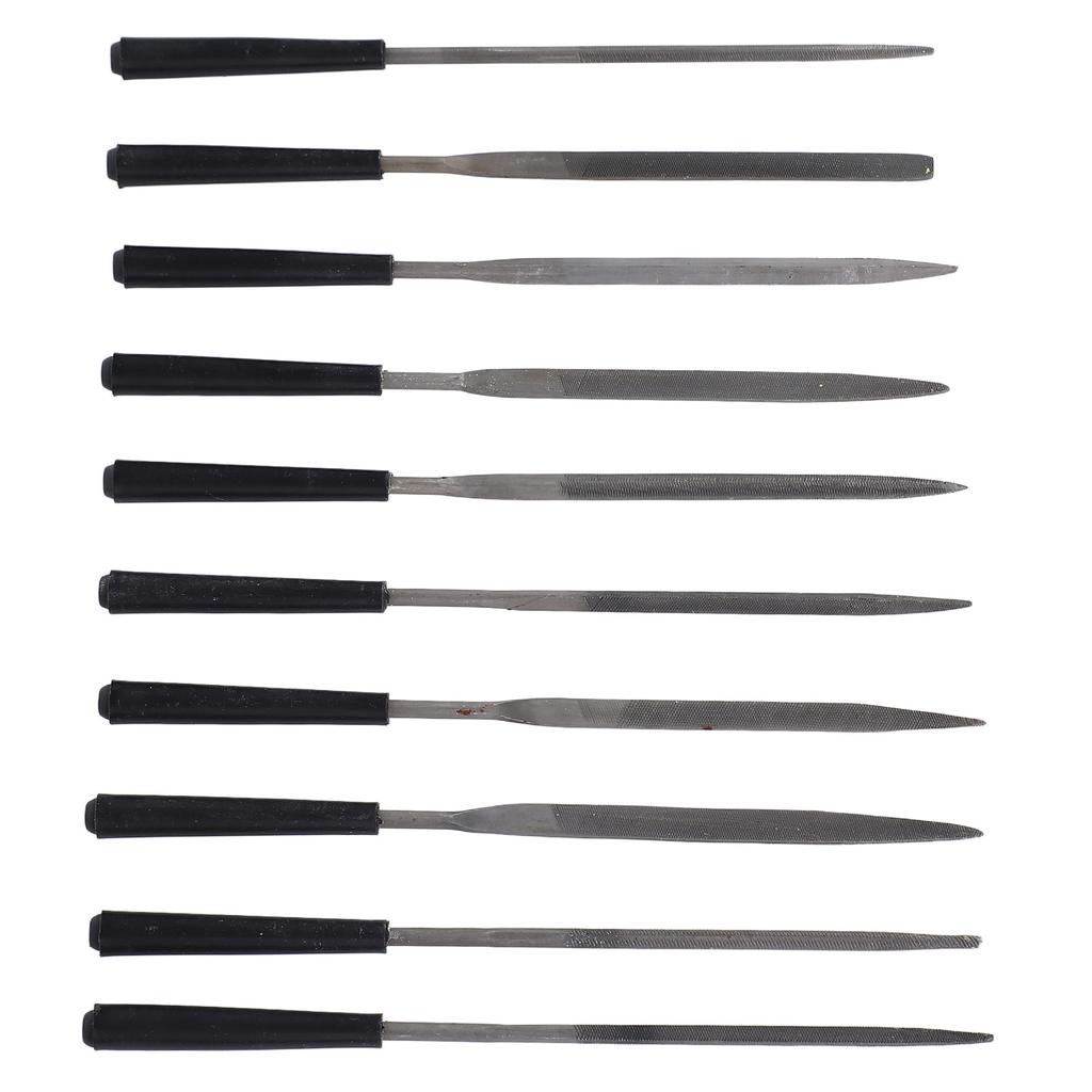 10 szt. Zestaw pilników do gitary Wielofunkcyjny metalowy pilnik igłowy do nakrętek i progów gitary Luthier Muzyk Naprawa