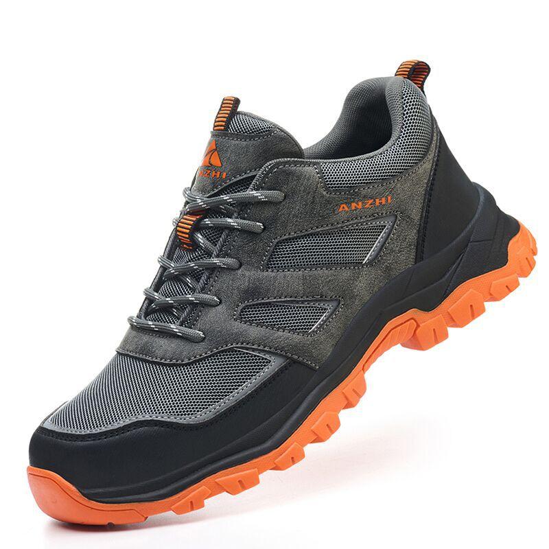 

non-slip safety shoes anti-puncture construction work shoes anti smash steel toe work boots industrial breathable work sneakers 36