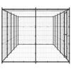 VidaXL Chenil Extérieur Acier avec Toit 12,1 m² Enclos Niche Cage pour Chiens 3082294