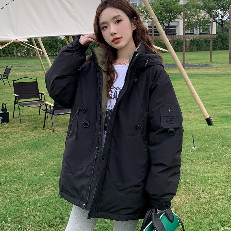 Down cotton-padded clothes women's winter jackets thickened couple tooling cotton-padded clothes short outdoor jacket cotton-padded jacket