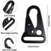 WILLBOND 12 Pieces Enlarged Mouth Clip Sling Clasp Olecranon Hook for Keychain Snap Hooks Outdoor Bag