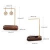Jewelry Display T-Shape Bar Earrings Show Stand Shelf Wood Rings Holder Rack Jewelry Organizer for Home Decoration