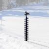 Metal Snow Measuring Ruler Wrought Iron Measuring Gagdet Accessory for Indoor Winter Snowmobile Yard Supplies