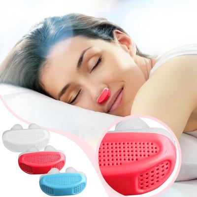 (Quinde) Mini přenosné zařízení proti chrápání Ucpaný nos proti chrápání Silikonová mini spona na nos proti chrápání