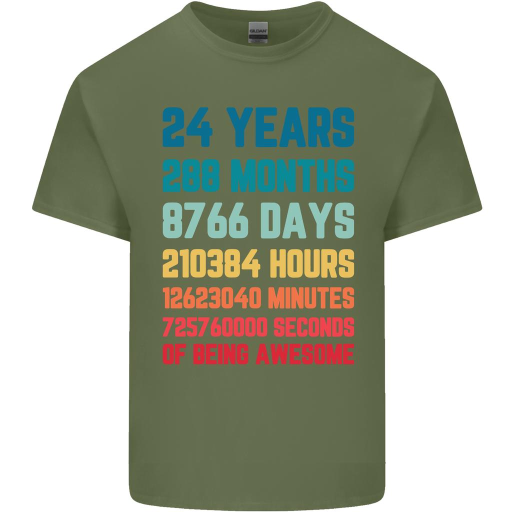 24th Birthday 24 Year Old Unisexs Light Cotton TShirt