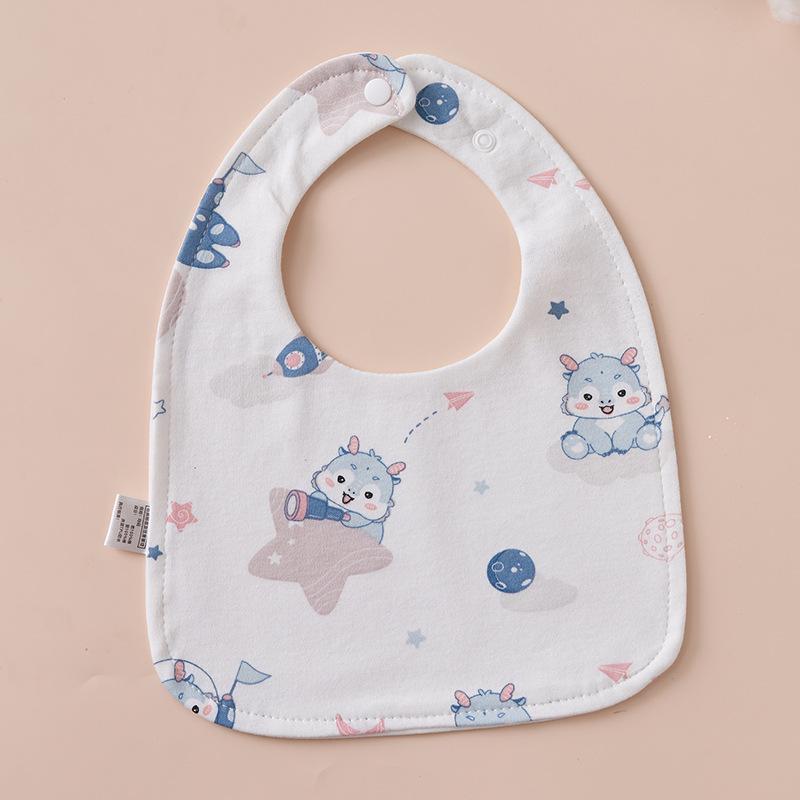 U-Shaped Pure Cotton Bib - Super Soft, Waterproof, Adjustable for Newborns, Ideal for Autumn/Winter