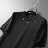 Plus Size Men's Round Neck Short Sleeve Knit Pullover - 2025 Autumn/Winter Collection