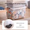 CHAHUA 50L Transparent Plastic Storage Box with Wheels