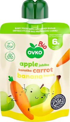 Apfel-Karotten-Bananen-Püree ab dem 6. Lebensmonat, Bio, 90 g
