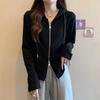 La Chapelle Women's Plus Size Double Zip Hoodie Cardigan