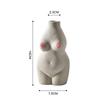 Resin Vases Body Art Bust Statue Flower Insert Ornaments Frosted Porcelain Crafts Creativity Vase Desk Decor Home Decoration