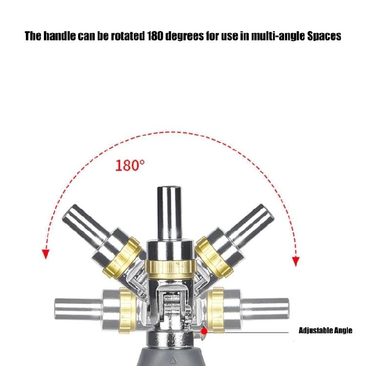 Ergonomic Ratcheting Screwdriver 14 Piece Kit Adjustable Angled and Nonslip Grip for Home or Workshop Use Repair Tool