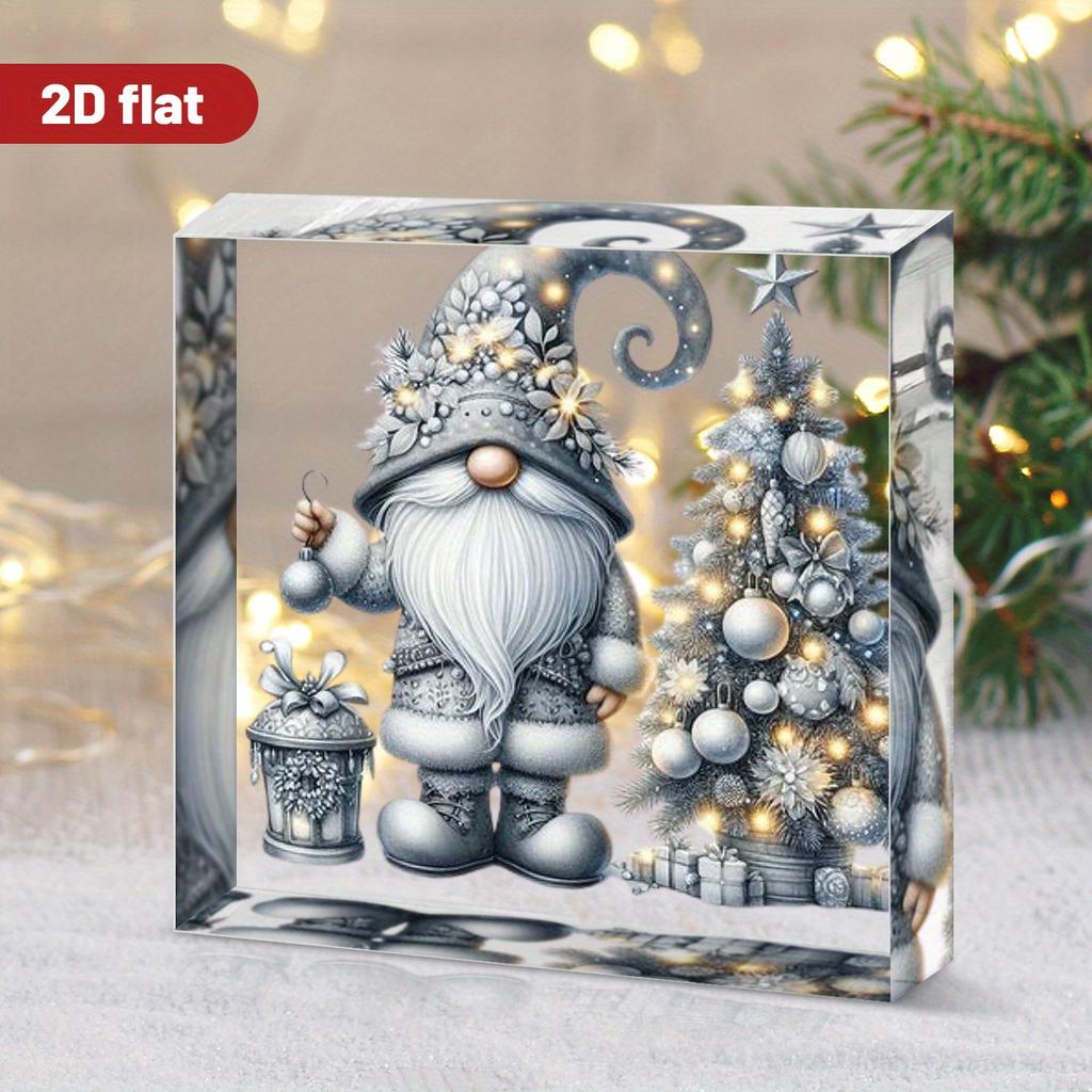 2D Platta Akryl Julkrubba Dekoration, Inomhus & Utomhus Dekor - Använd Inga Batterier/ El Behövs, FrihetsdagsDekorationer, ButiksDekorati