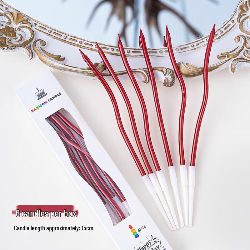 Vintage Curved Decorative Birthday Candles