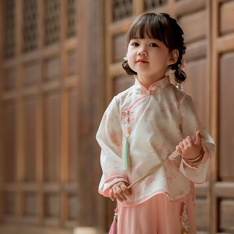 Hanfu Girl Chinese Style Cloth Summer Dress Antique Tang Suit Super Fairy Costume Dress Little Girl Mermaid Princess Skirt Undergarment