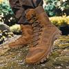 Men Tactical Boot Ankle Desert Military Hunting Hiking Shoes Unisex Training Army Waterproof Anti-Slip Motorcycle Climbing Shoes