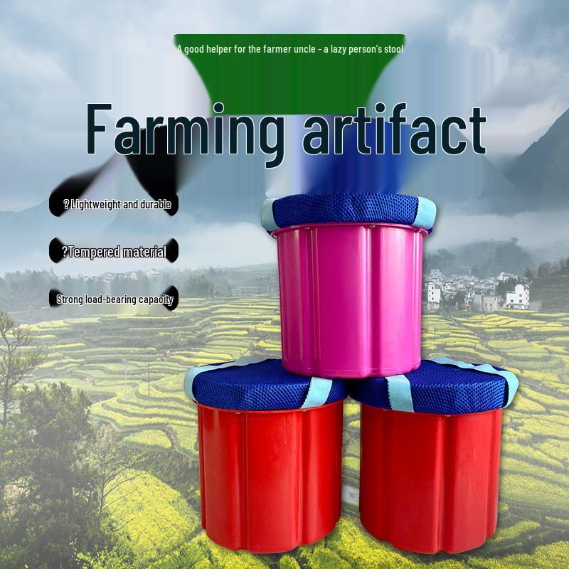 Portable Agricultural Sitting Stool for Farm and Greenhouse Work