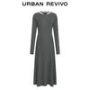 UR Women's Slim-fit Hooded A-line Dress