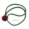 Cute Tomato Collarbone Necklace for Dopamine Sweet Cool Tomato Pendant Choker Multilayer Beaded Necklace Jewelry Gift