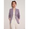 Women's Slim Fit Lapel Blazer with Shoulder Pads