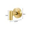 Stainless Steel No-Drill Suction Cup Hook for Bathroom Walls