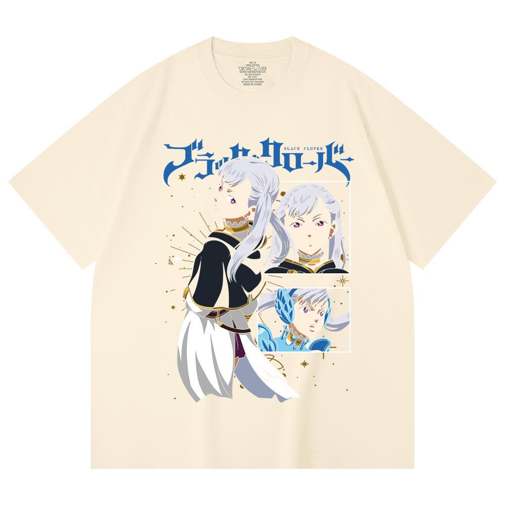 

Черная футболка унисекс из 100% хлопка, 230 г/м², с принтом Ноэлль из Black Clover V3 XS абрикосовый