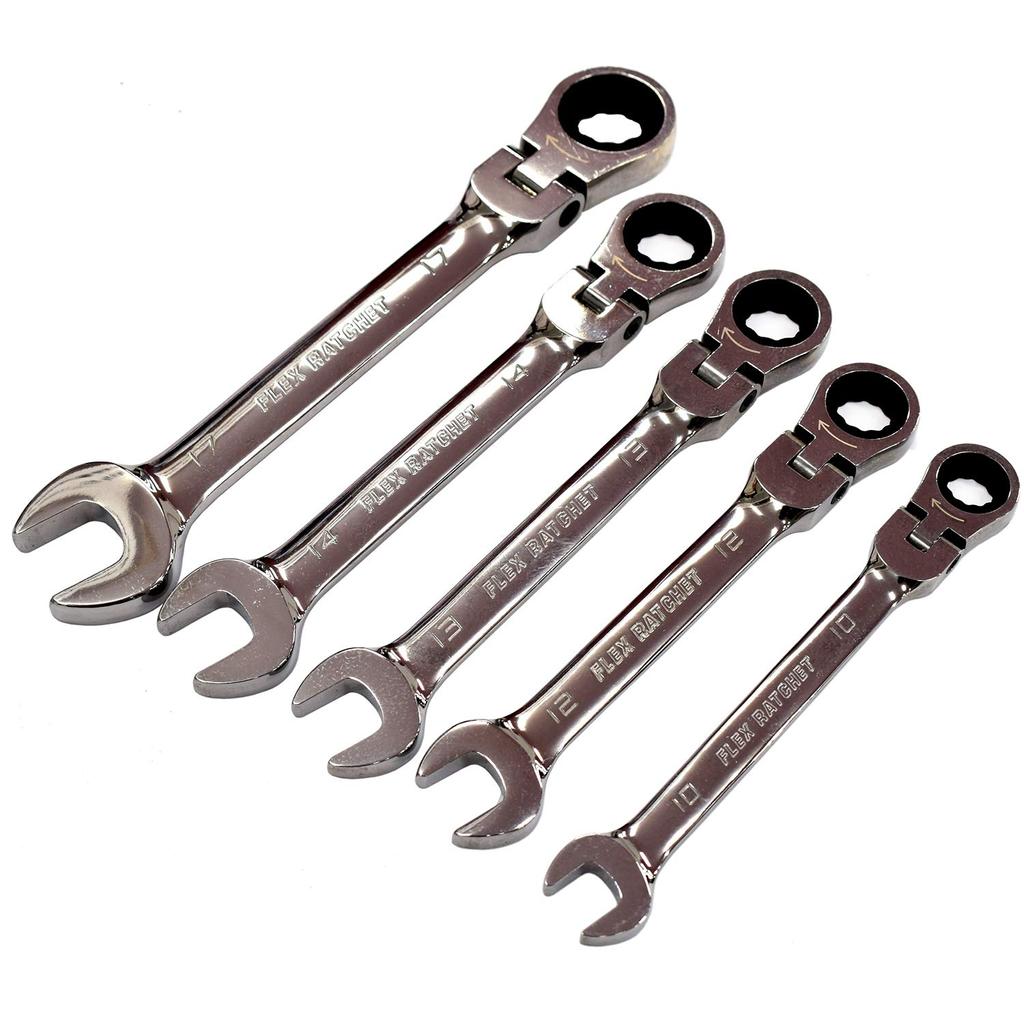 SK11 Flex ratchet wrench set 10~17mm SGR-F5SET