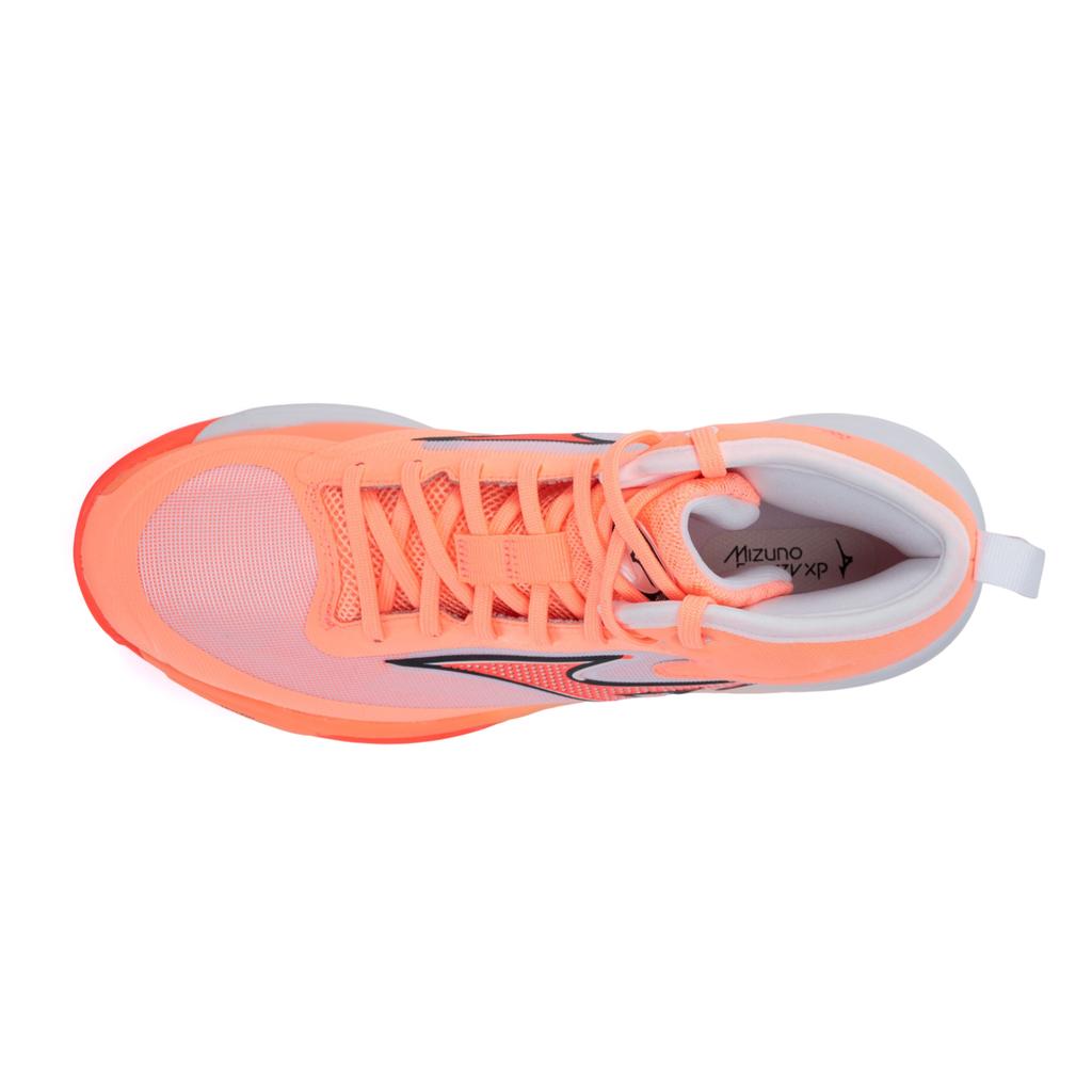 Mizuno Neo Jump Mid Tlumicí obal Odolnost Protiskluzové volejbalové boty Unisex tenisky Západ slunce oranžová V1GA259880