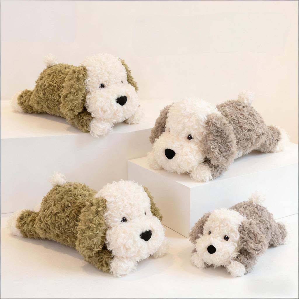 Curly-haired Puppy Plush Toy Dog Sleeping Pillow Doll Cushion A Comforting Companion and Perfect Birthday Gift for Kids for Girl