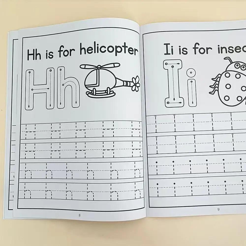 Tracing Letters A-Z Uppercase and Lowercase Writing and Coloring Workbook Preschool English Learning Montessori