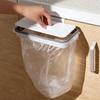 Portable Plastic Garbage Hanging Bag Kitchen Trash Storage Rack Bag Hook Scouring Pad Dry Shelf Holder Kitchen Organzier