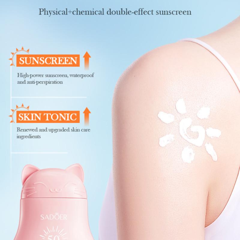 Aufhellende Feuchtigkeitsspendende Sonnencreme SADOER Beruhigende Isolierende Sonnencreme Sonnencreme