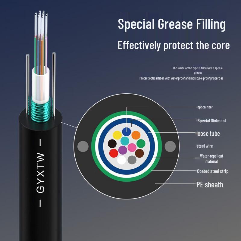 Xinke Kaibang Single-Mode Light Armored Outdoor Fiber Optic Cable