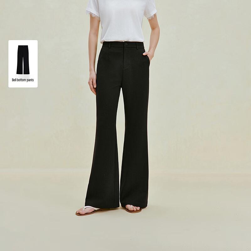 INMAN Women s High-Waist Flared Suit Pants 27