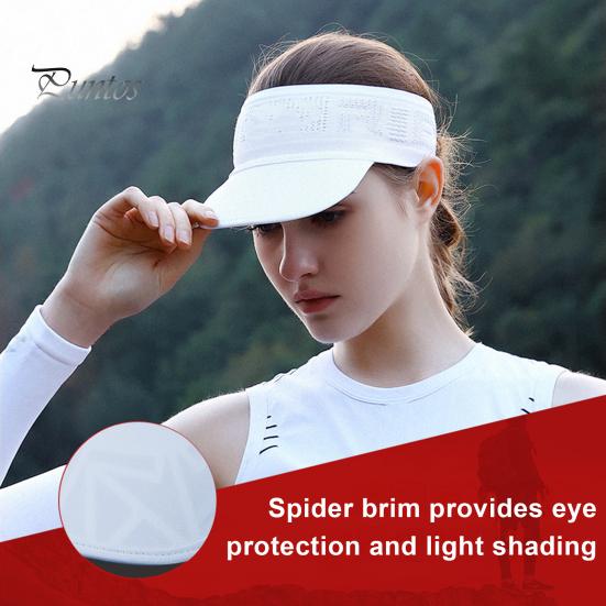 

Спортивный пустой цилиндр, легкий УФ-защитный солнцезащитный козырек, дышащий, впитывающий пот, быстросохнущий бейсбольный козырек от солнца чёрный