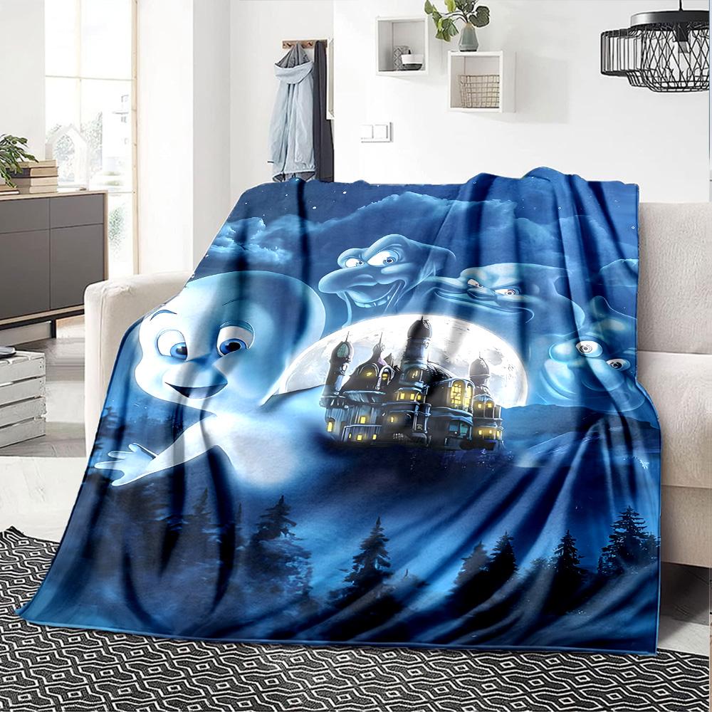 1pc Casper3 Blanket, Gift, for Men and Women, Soft Blanket, Good for Sofa Bed Couch Travel, Lightweight Flannel Blanket