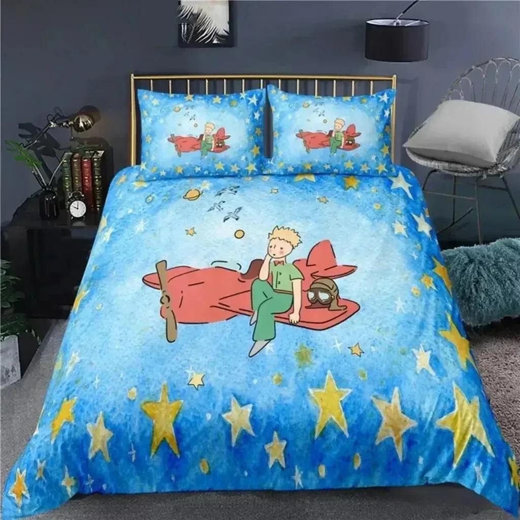 Anime Little Prince Le Petit 3D NEW Duvet Cover Pillowcase Bedding Set Adult Boy Bedroom Decoration Children Single Double Large