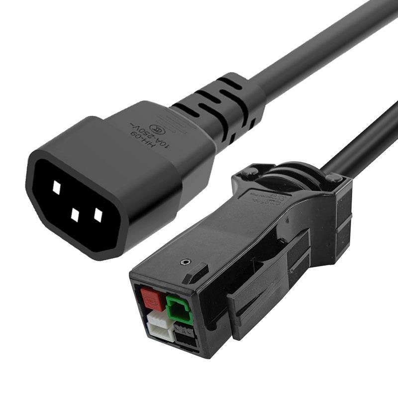 Eco-friendly Oxygen-Free Copper PVC High-Power Power Cord C14 to P13 for Water Cooling Equipment